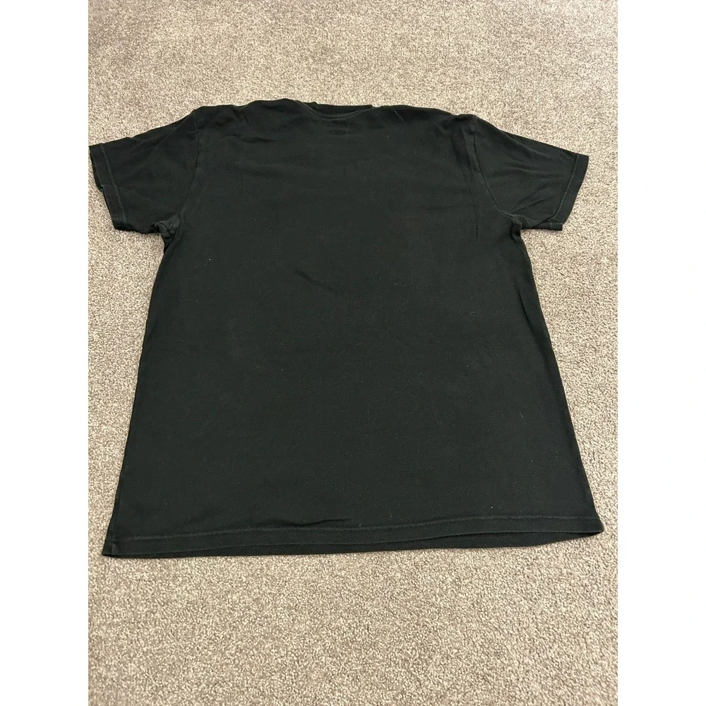 Polo Ralph Lauren T-Shirt Mens Large Black Excellent Red Pony Logo Crew Neck